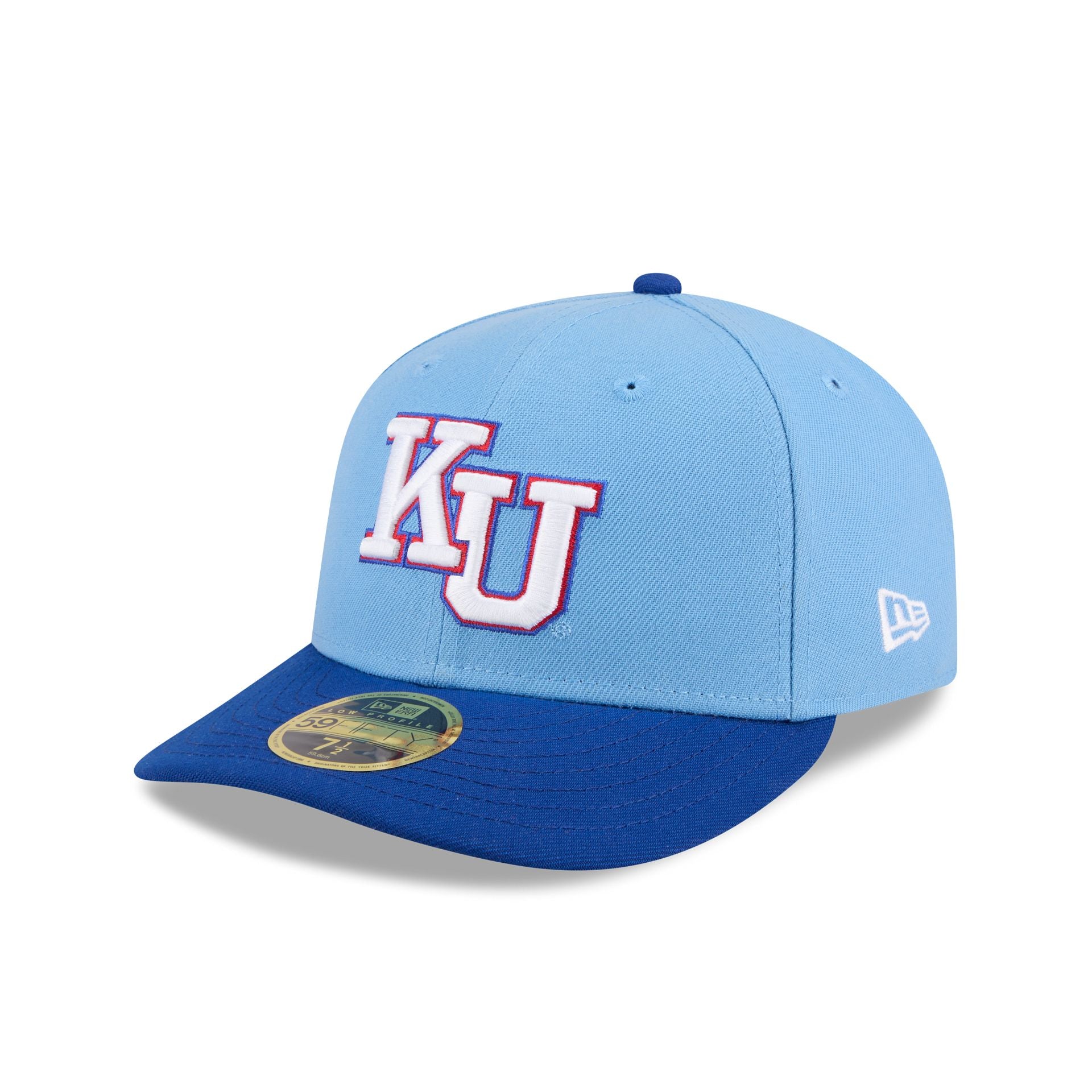 New Era x adidas Kansas Jayhawks Sky Blue Low Profile 59FIFTY Fitted Hat