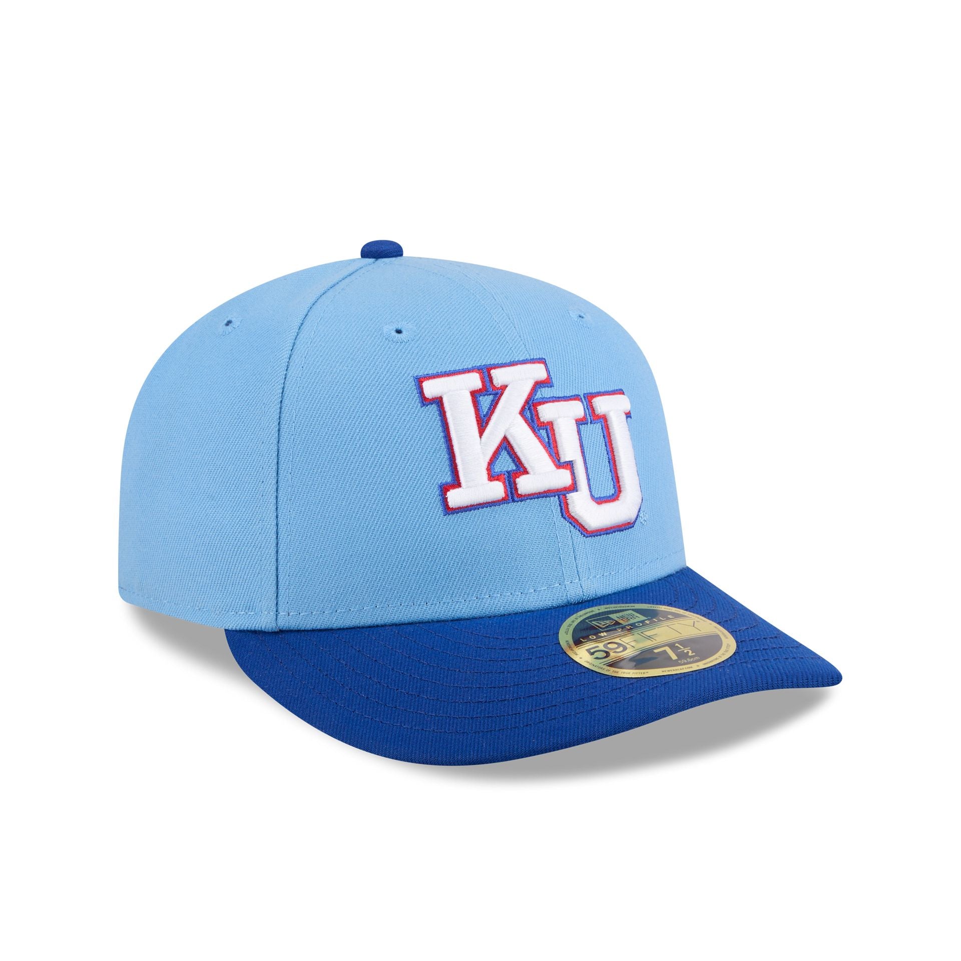 New Era x adidas Kansas Jayhawks Sky Blue Low Profile 59FIFTY Fitted Hat