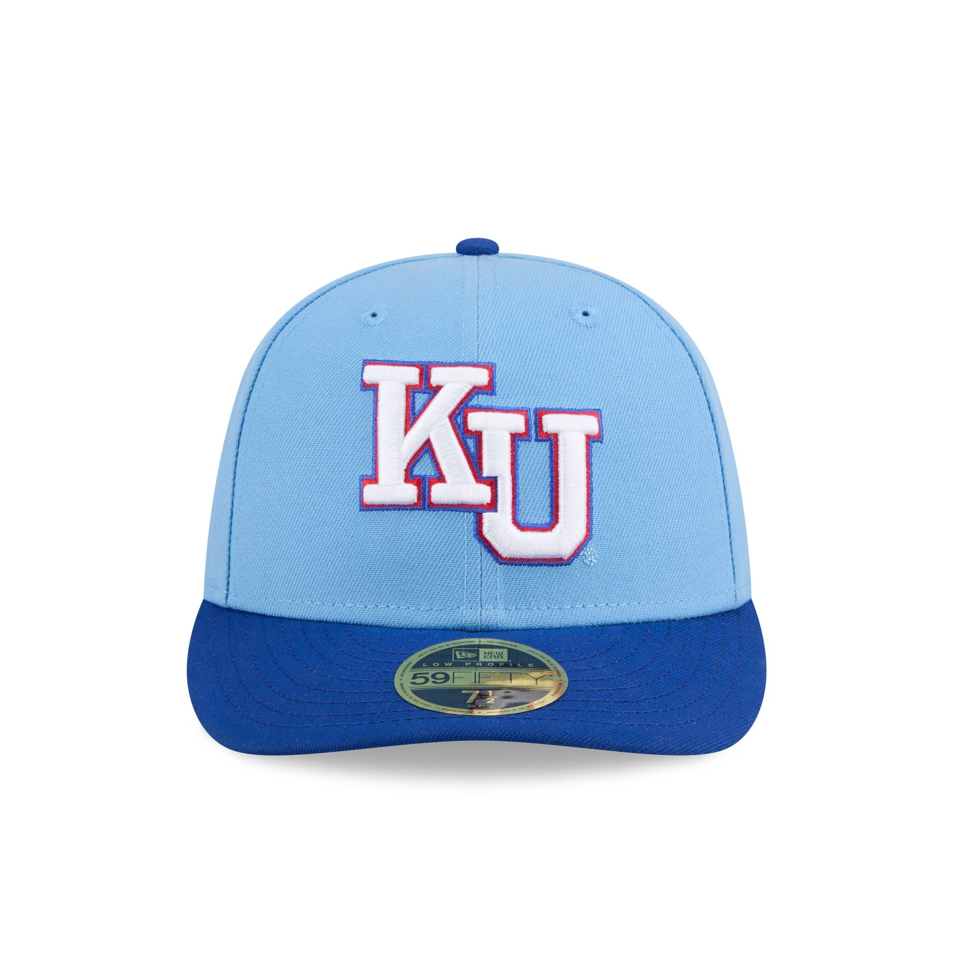 New Era x adidas Kansas Jayhawks Sky Blue Low Profile 59FIFTY Fitted Hat