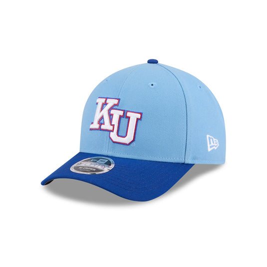 New Era x adidas Kansas Jayhawks Sky Blue 9FORTY M-Crown Snapback Hat - New Era Cap