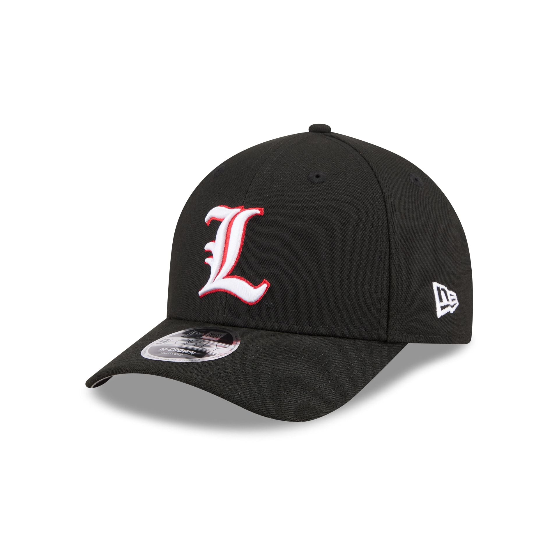 New Era x adidas Louisville Cardinals Black 9FORTY M-Crown Snapback Hat