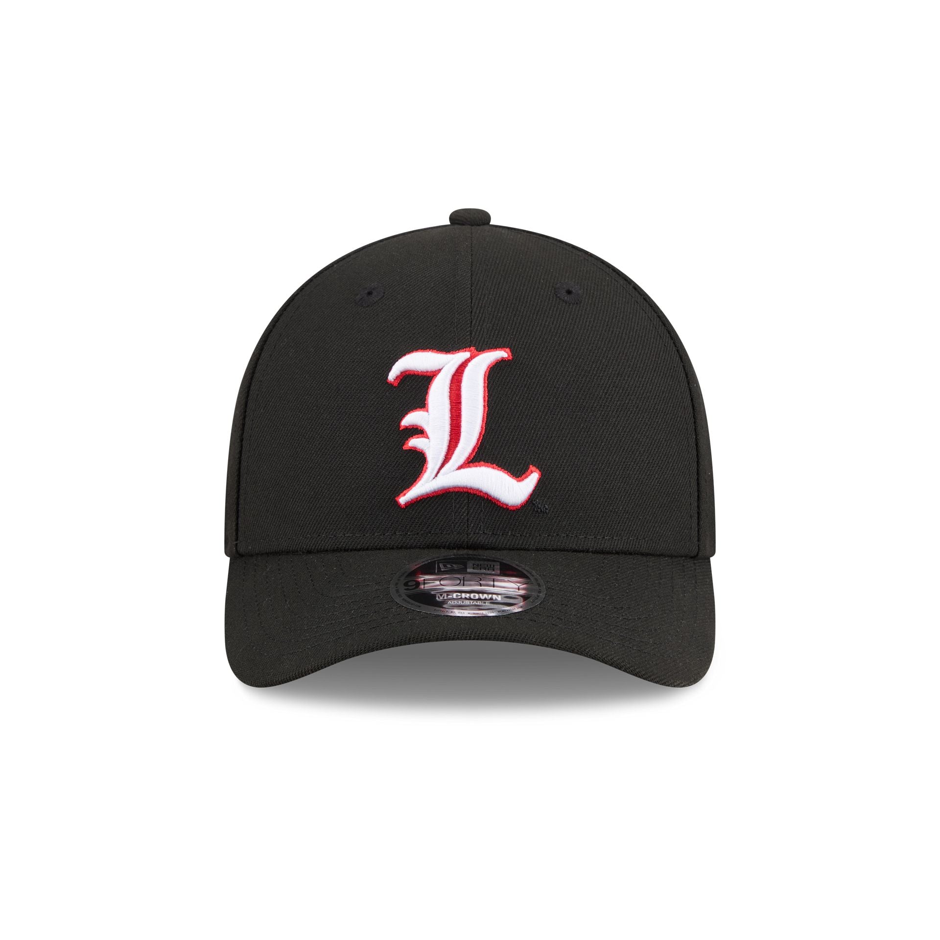 New Era x adidas Louisville Cardinals Black 9FORTY M-Crown Snapback Hat