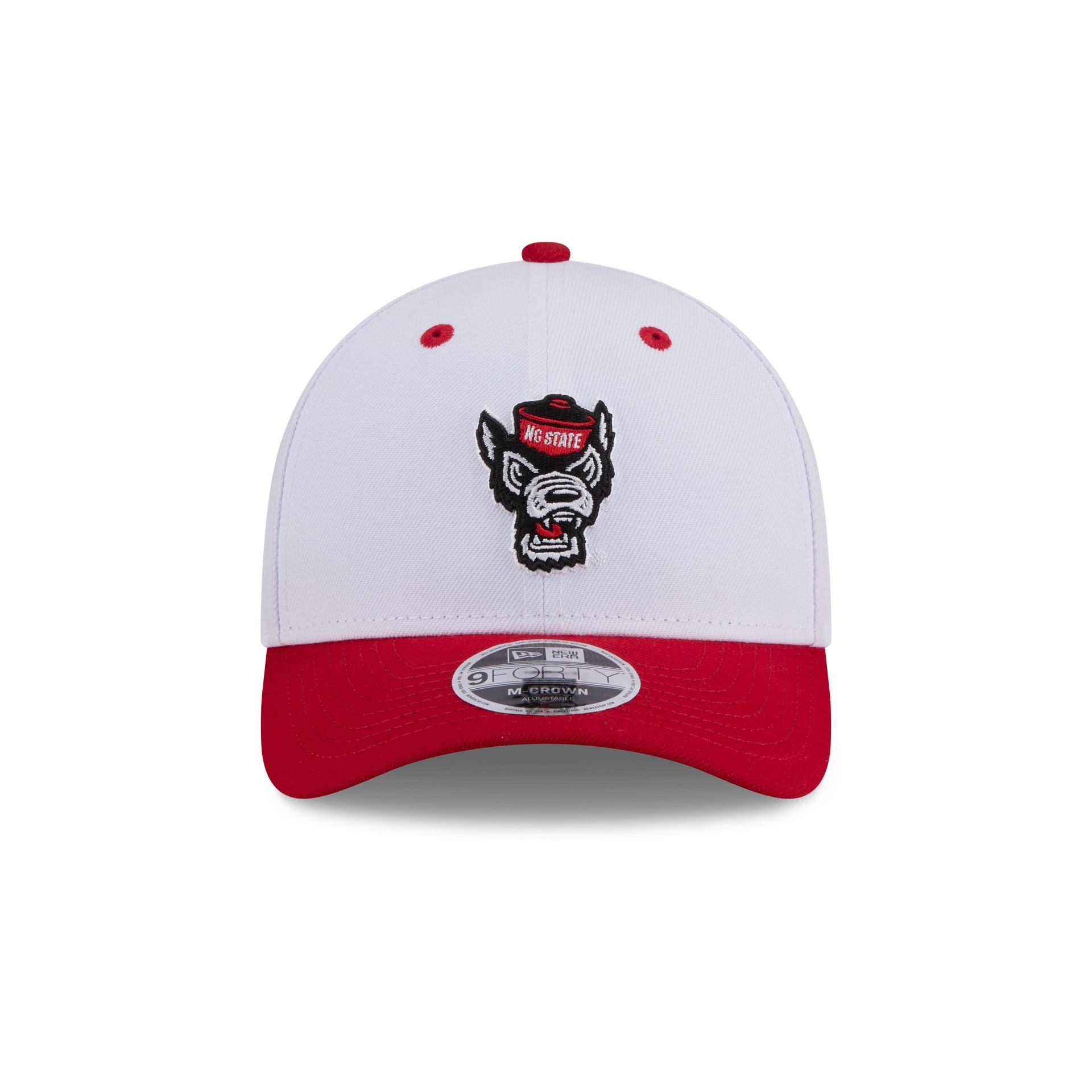 New Era x adidas NC State Wolfpack White 9FORTY M-Crown Snapback Hat