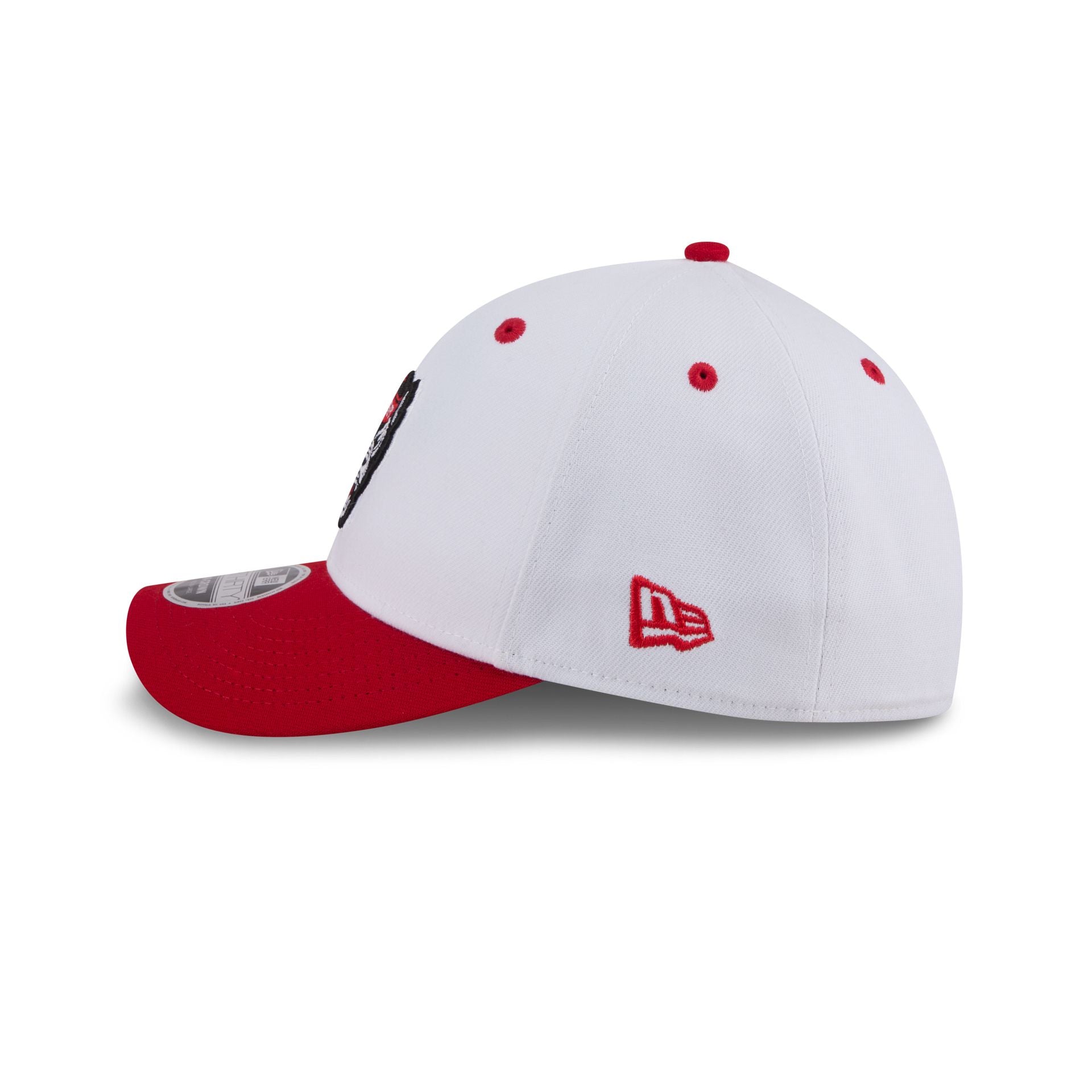 New Era x adidas NC State Wolfpack White 39THIRTY M-Crown Stretch Fit Hat