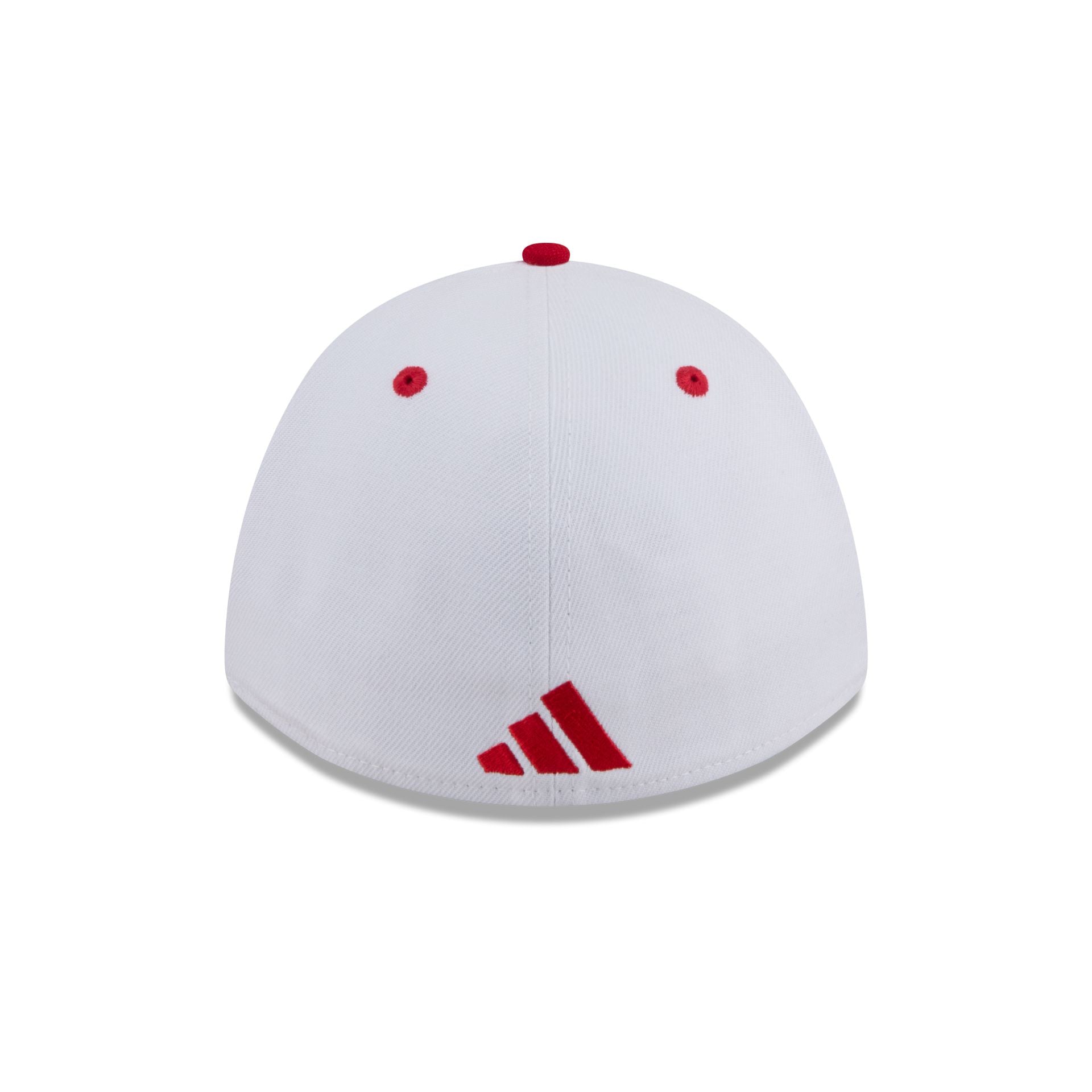 New Era x adidas NC State Wolfpack White 39THIRTY M-Crown Stretch Fit Hat