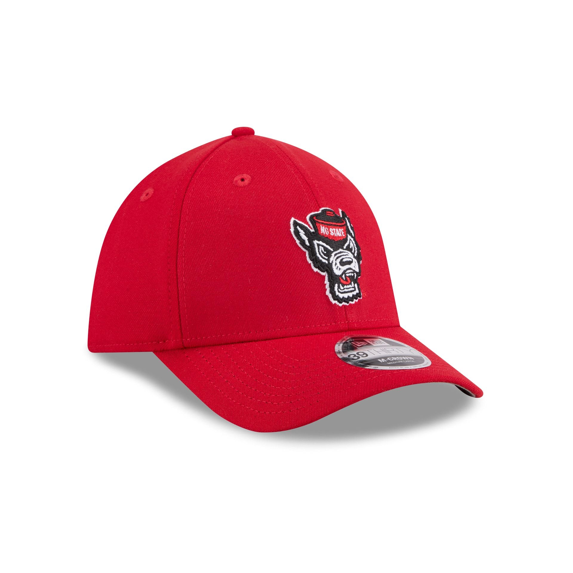 New Era x adidas NC State Wolfpack Scarlet 39THIRTY M-Crown Stretch Fit Hat