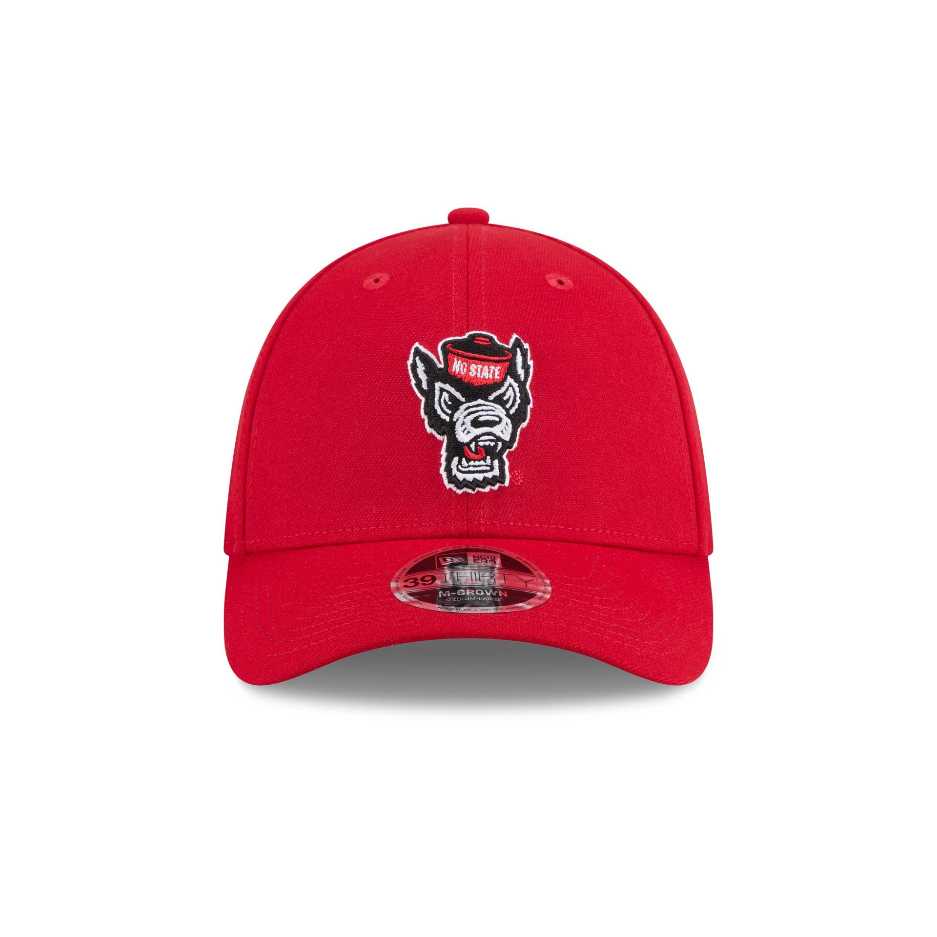 New Era x adidas NC State Wolfpack Scarlet 39THIRTY M-Crown Stretch Fit Hat