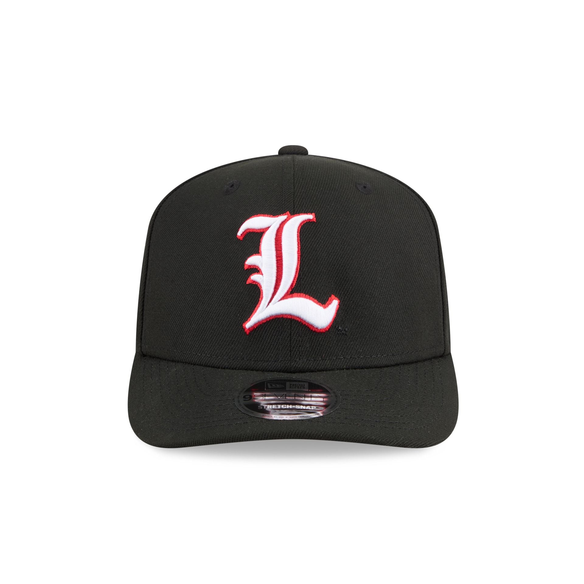 ❤︎ New Era 2SET New Era x adidas Louisville Cardinals Black 9SEVENTY Stretch-Snap