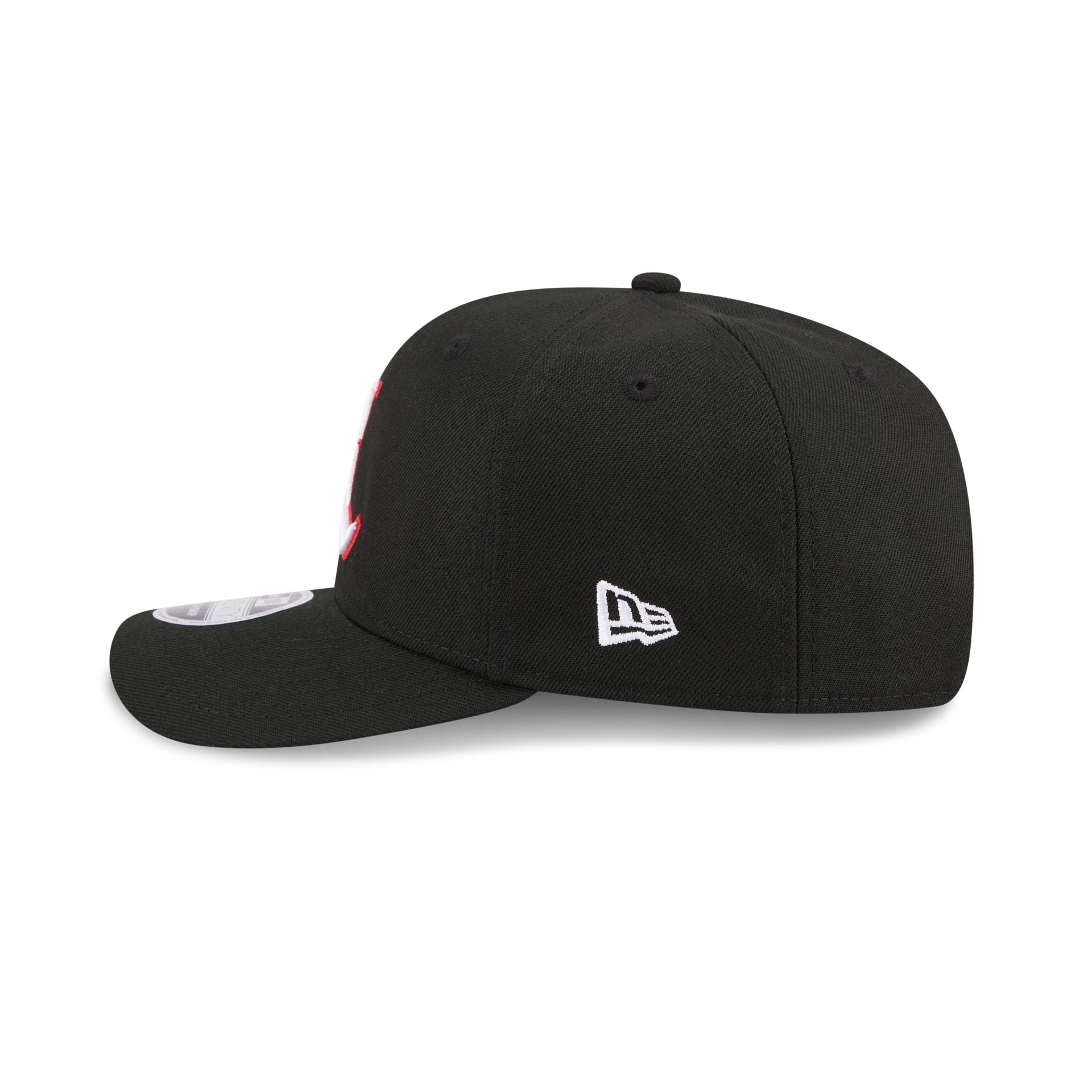 New Era x adidas Louisville Cardinals Black 9SEVENTY Stretch-Snap Hat