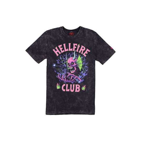 Stranger Things Hellfire Club Washed Graphic T-Shirt - New Era Cap