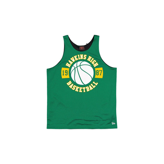 Stranger Things Hawkins High School Basketball Reversible Jersey Tank Top - New Era Cap