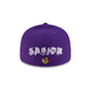 Savior Worldwide x Los Angeles Lakers Purple 59FIFTY Fitted Hat