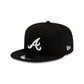 Atlanta Braves Basic Black & White 9FIFTY Snapback Hat