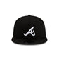 Atlanta Braves Basic Black & White 9FIFTY Snapback Hat