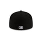 San Diego Padres Basic Black & White 59FIFTY Fitted Hat