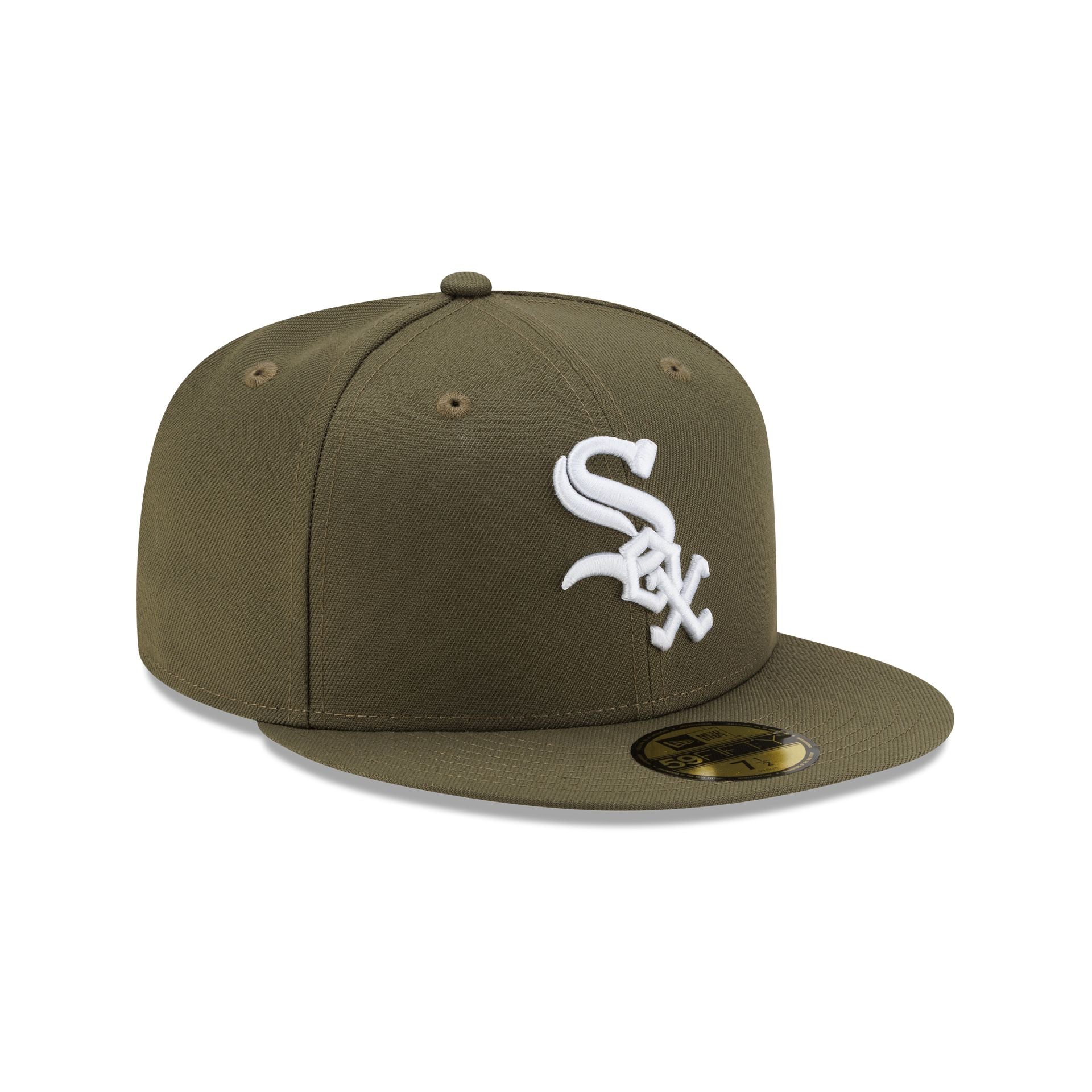 Chicago White Sox Basic Olive Green 59FIFTY Fitted Hat – New Era Cap