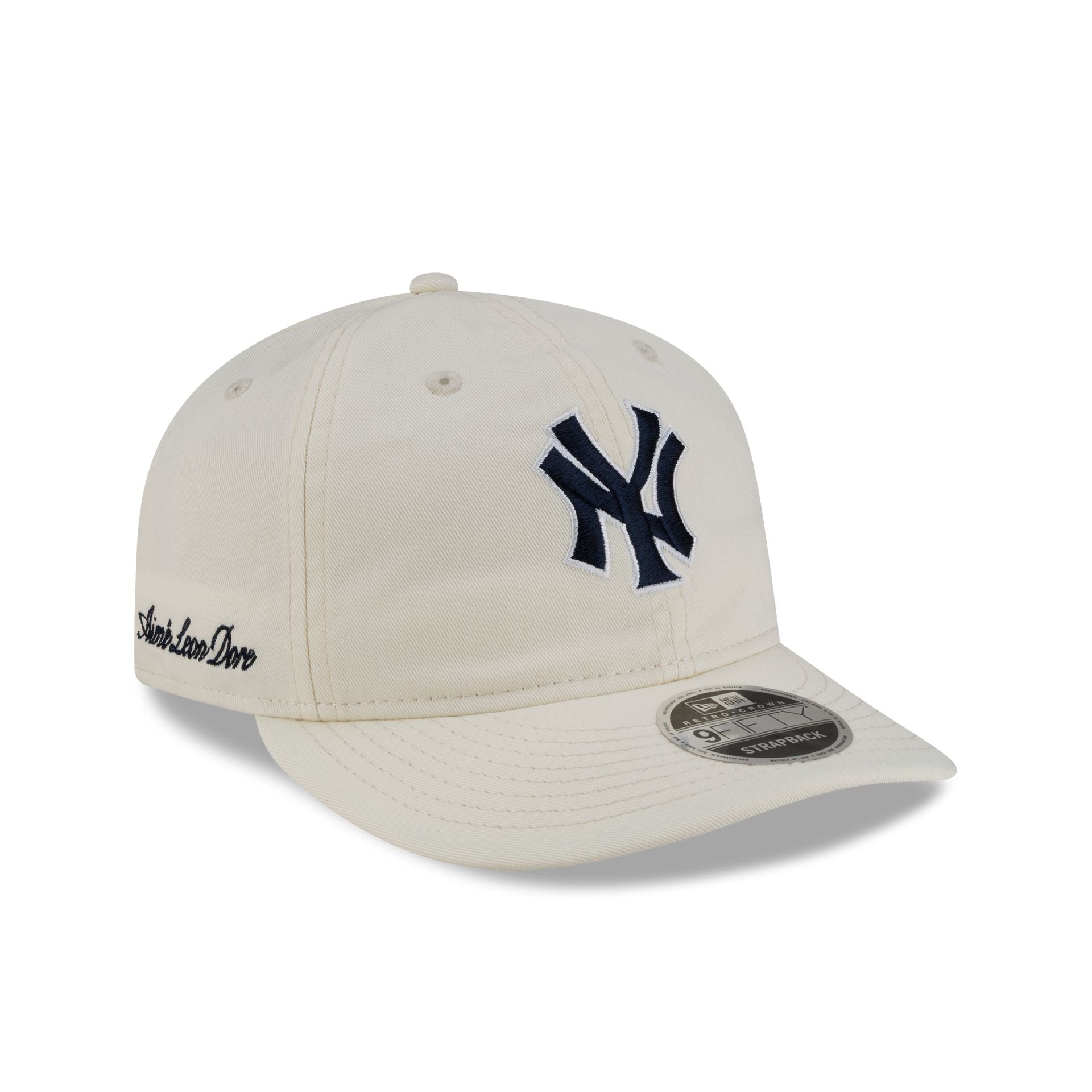 Aimé Leon Dore New York Yankees Chrome White Retro Crown 9FIFTY Strapback Hat