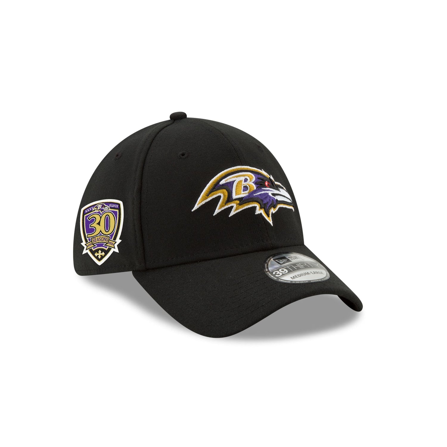 Baltimore Ravens 30th Anniversary 39THIRTY Stretch Fit Hat