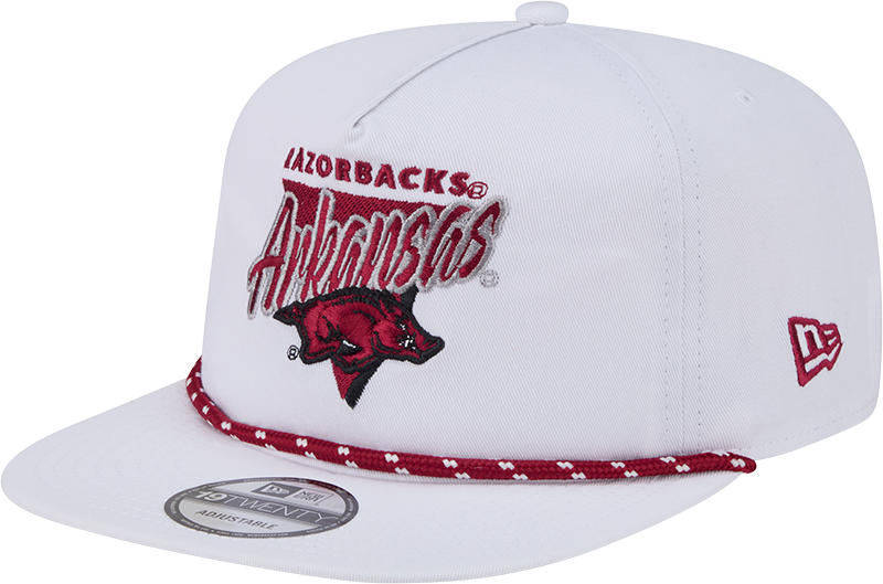 Arkansas Razorbacks Collegiate White 19TWENTY Snapback Hat
