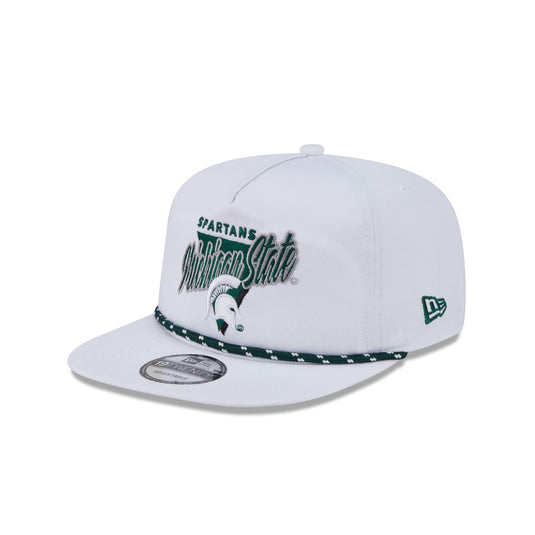 Michigan State Spartans Collegiate White 19TWENTY Snapback Hat - New Era Cap