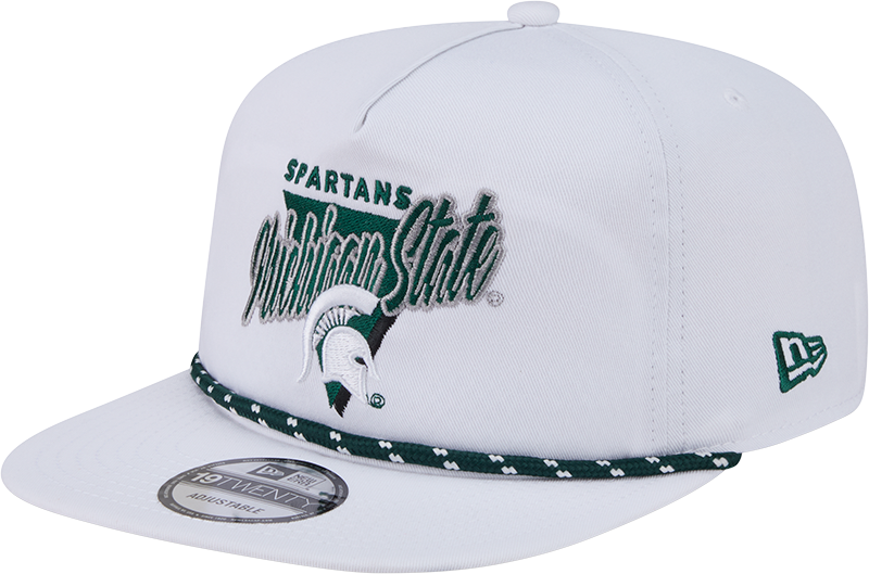 Michigan State Spartans Collegiate White 19TWENTY Snapback Hat