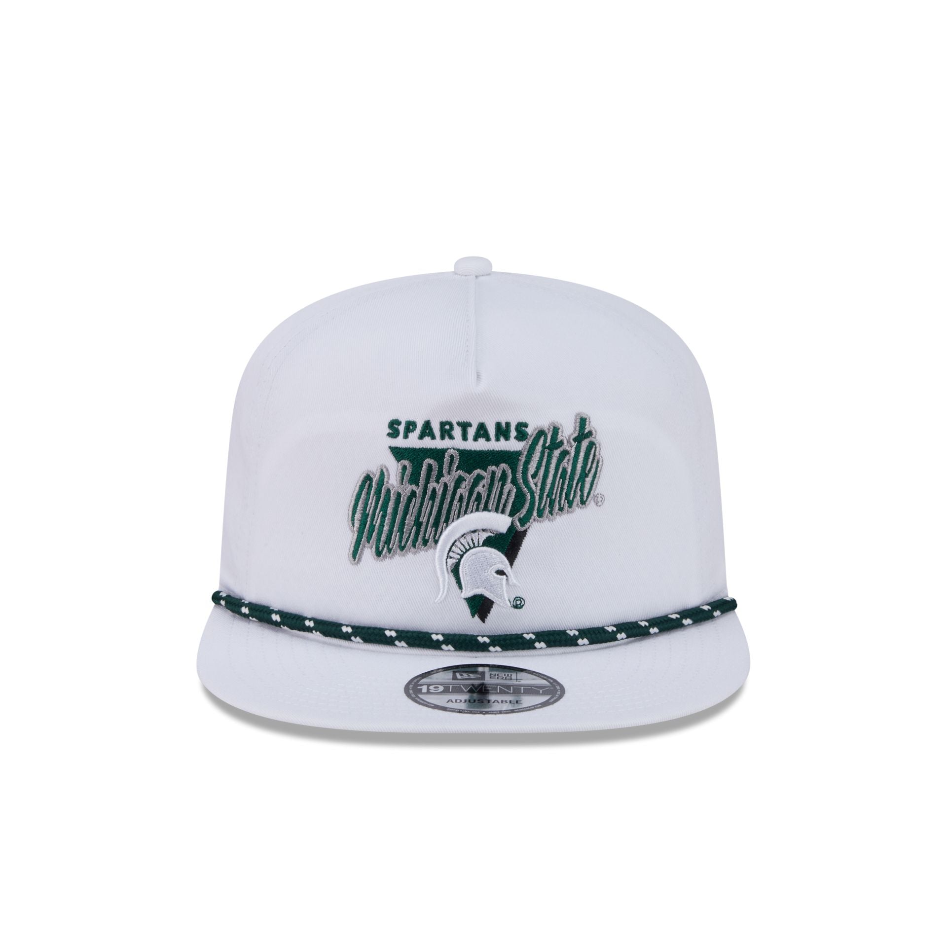 Michigan State Spartans Collegiate White 19TWENTY Snapback Hat