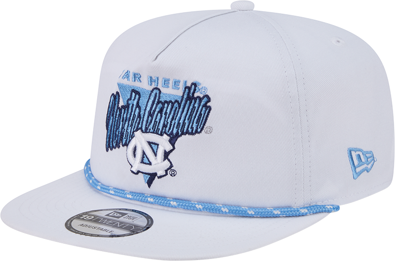 North Carolina Tar Heels Collegiate White 19TWENTY Snapback Hat
