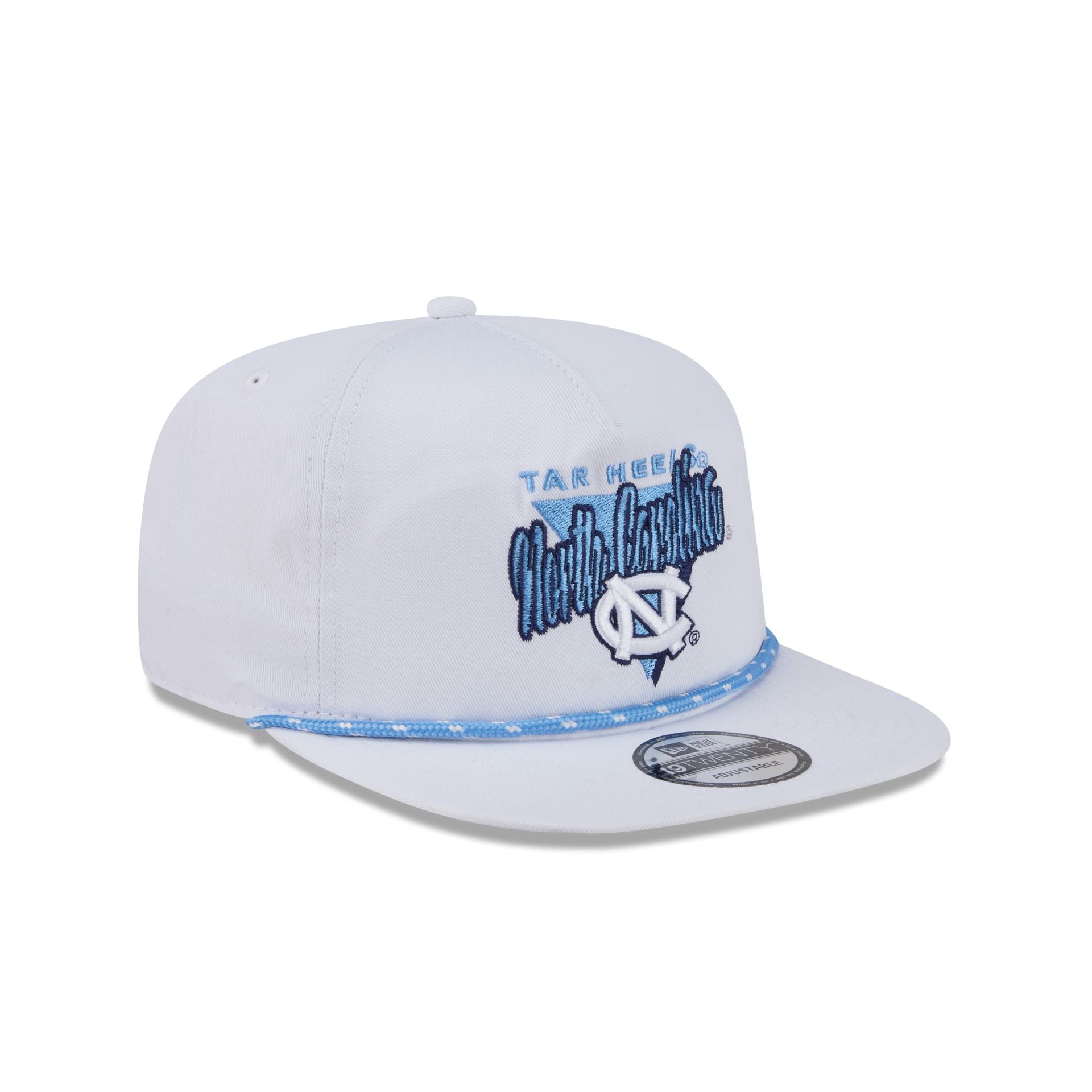 North Carolina Tar Heels Collegiate White 19TWENTY Snapback Hat