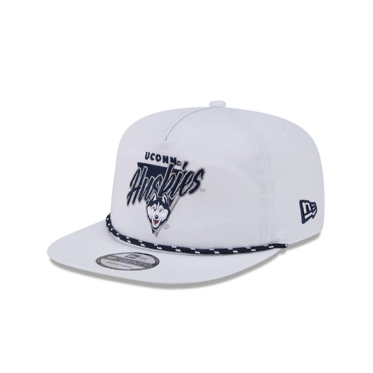 Connecticut Huskies Collegiate White 19TWENTY Snapback Hat - New Era Cap
