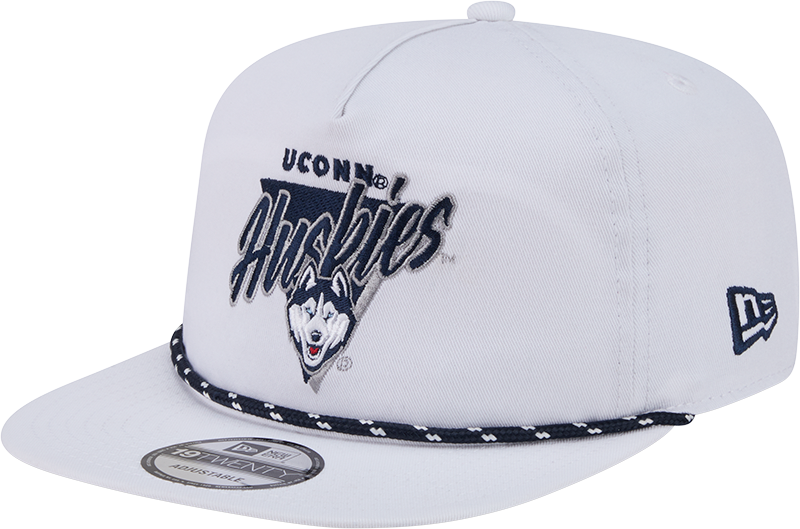 Connecticut Huskies Collegiate White 19TWENTY Snapback Hat