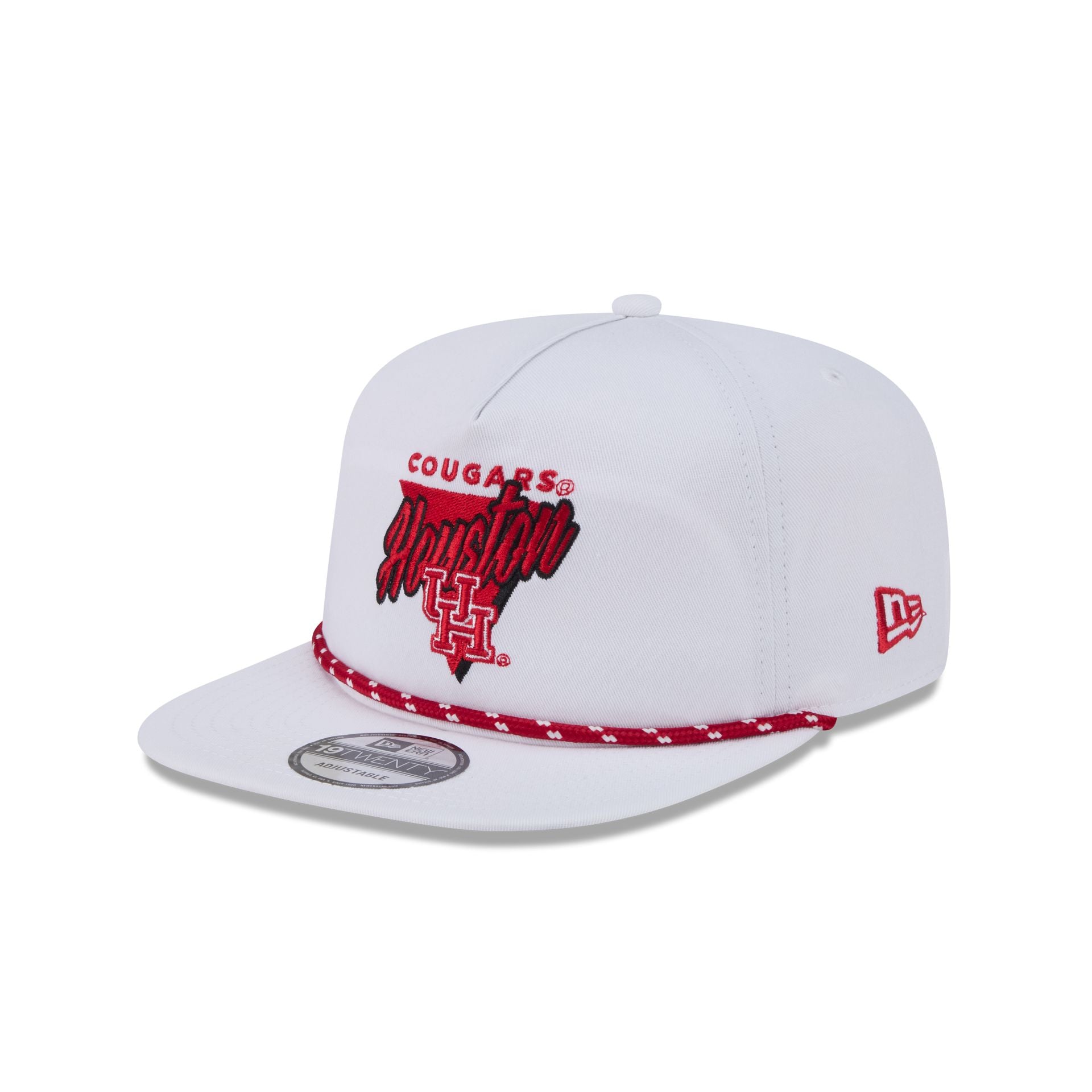 Houston Cougars Collegiate White 19TWENTY Snapback Hat