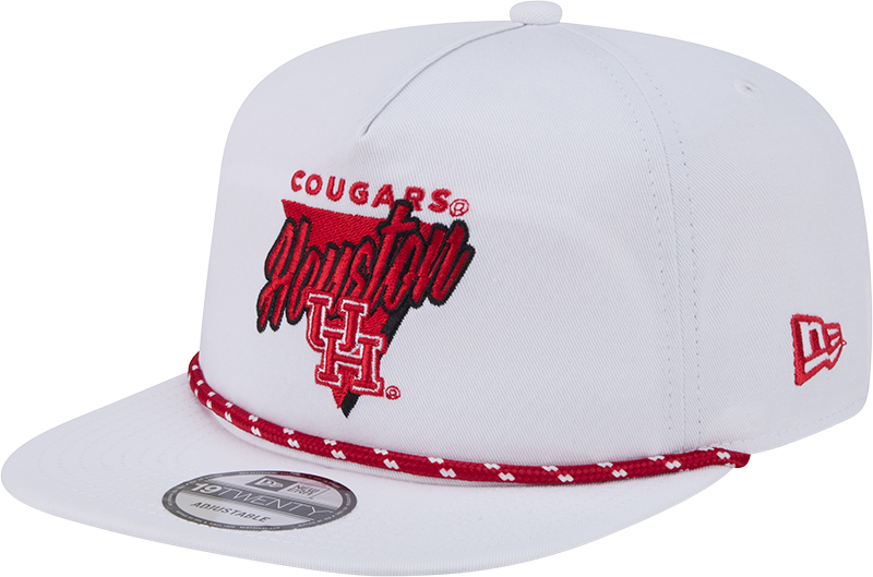Houston Cougars Collegiate White 19TWENTY Snapback Hat