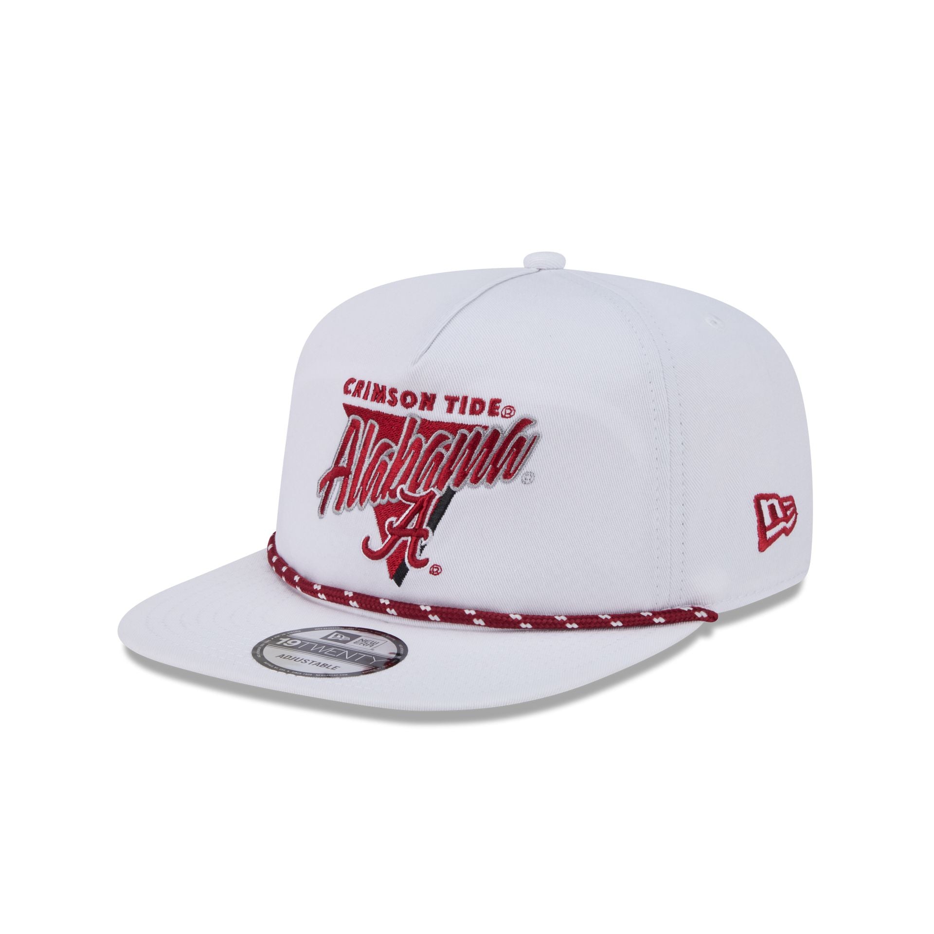 Alabama Crimson Tide Collegiate White 19TWENTY Snapback Hat