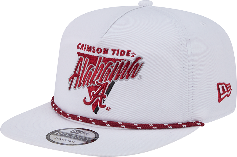 Alabama Crimson Tide Collegiate White 19TWENTY Snapback Hat