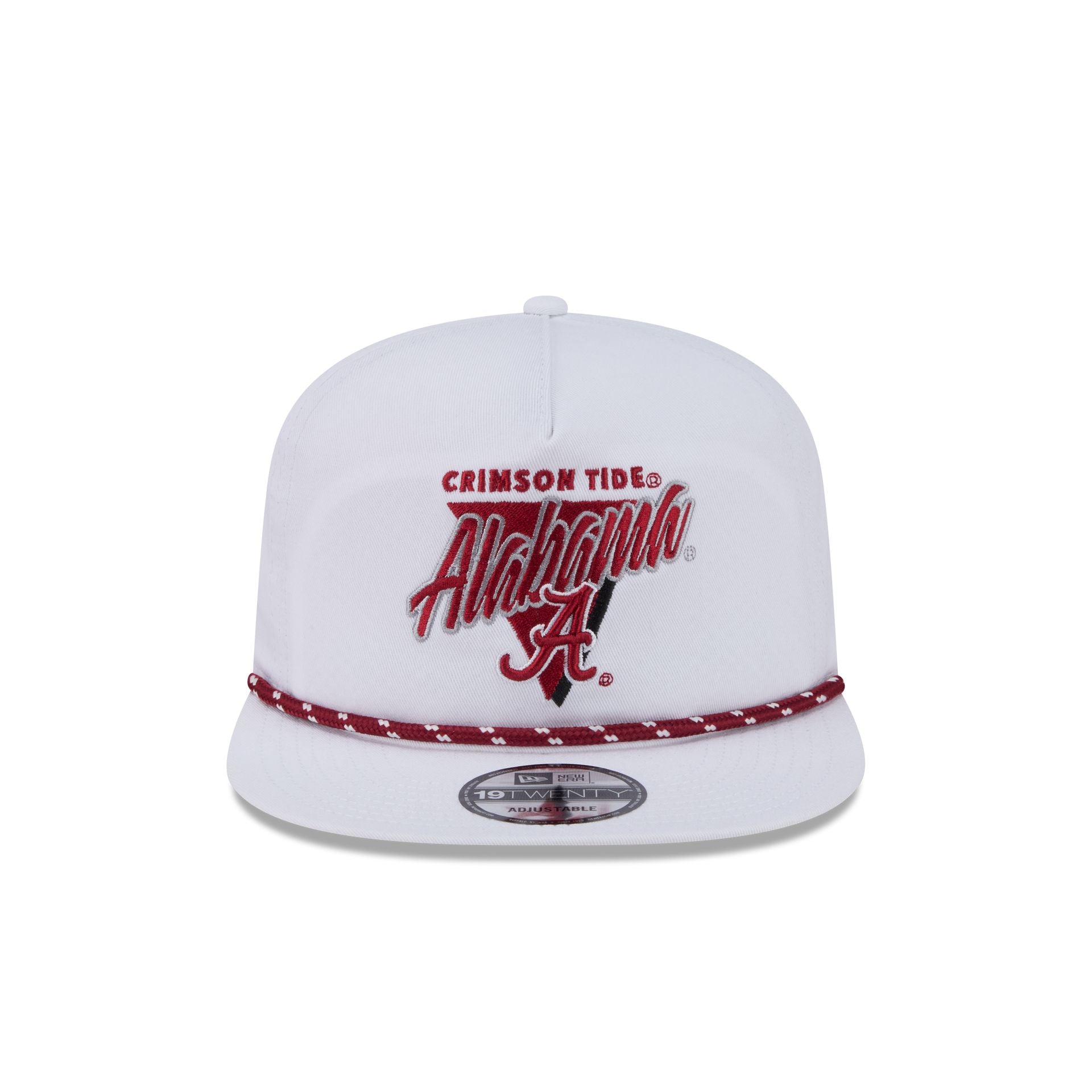 Alabama Crimson Tide Collegiate White 19TWENTY Snapback Hat