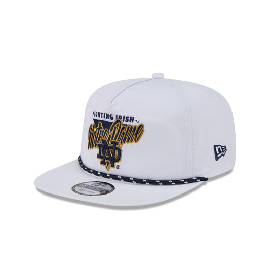 Notre Dame Fighting Irish Collegiate White 19TWENTY Snapback Hat - New Era Cap