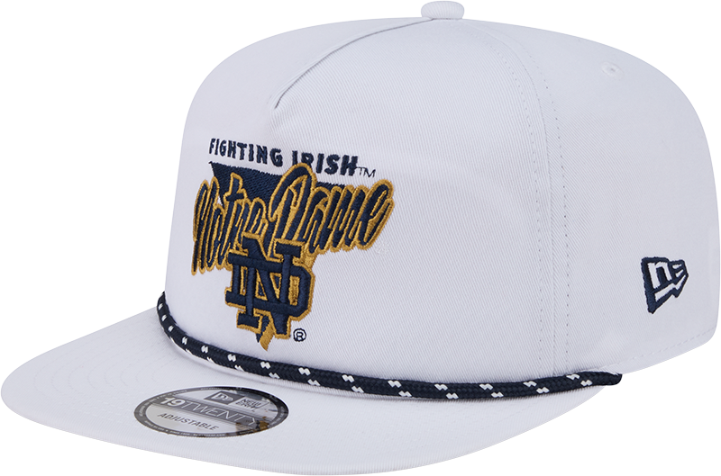 Notre Dame Fighting Irish Collegiate White 19TWENTY Snapback Hat