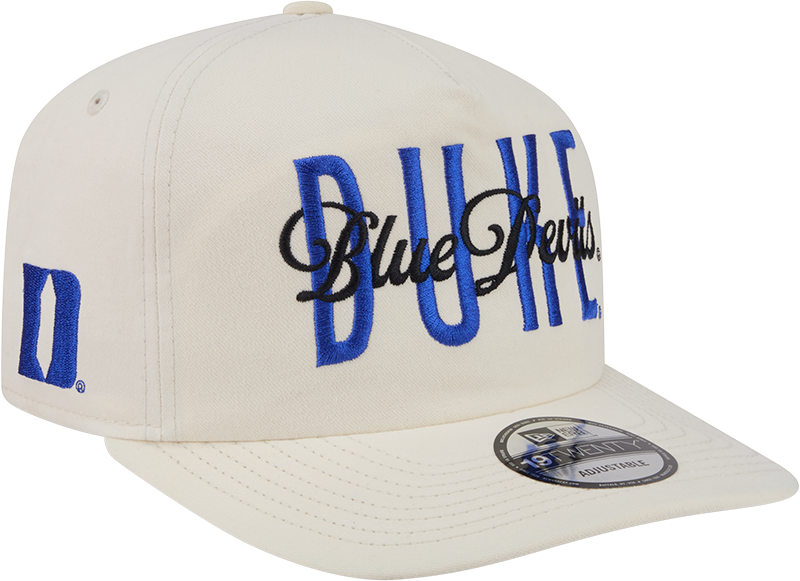 Duke Blue Devils Collegiate Script Ivory 19TWENTY Snapback Hat
