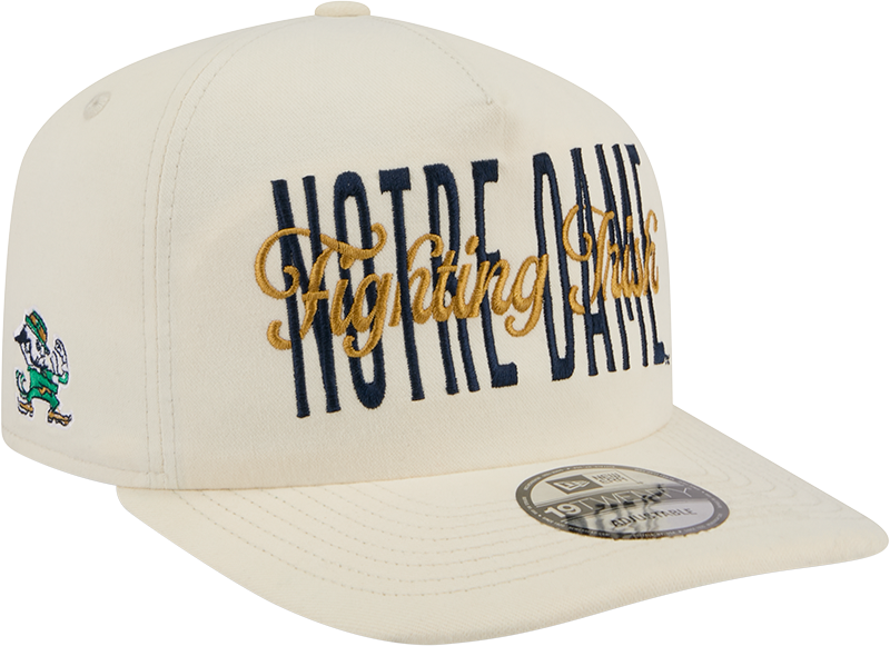 Notre Dame Fighting Irish Collegiate Script Ivory 19TWENTY Snapback Hat