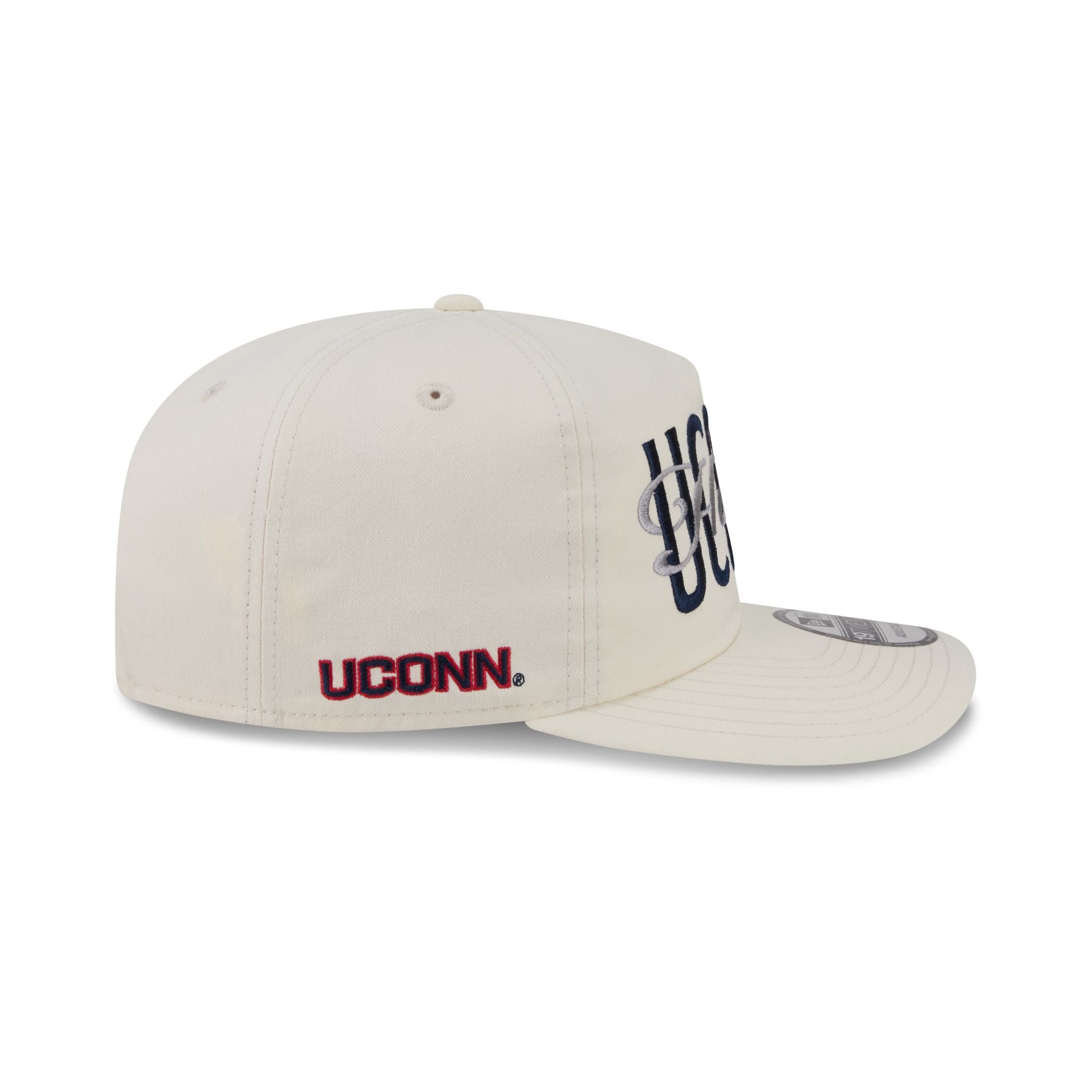 Connecticut Huskies Collegiate Script Ivory 19TWENTY Snapback Hat