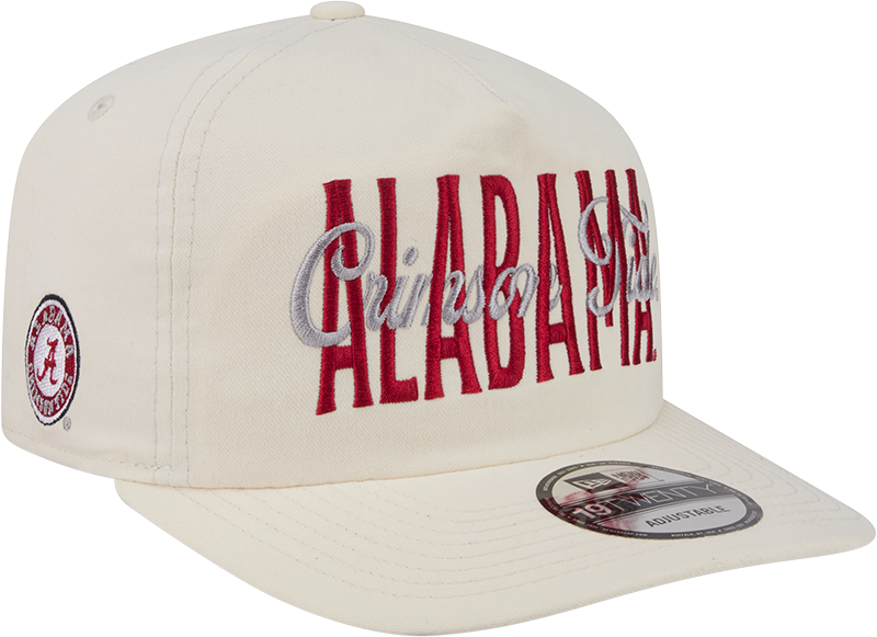 Alabama Crimson Tide Collegiate Script Ivory 19TWENTY Snapback Hat