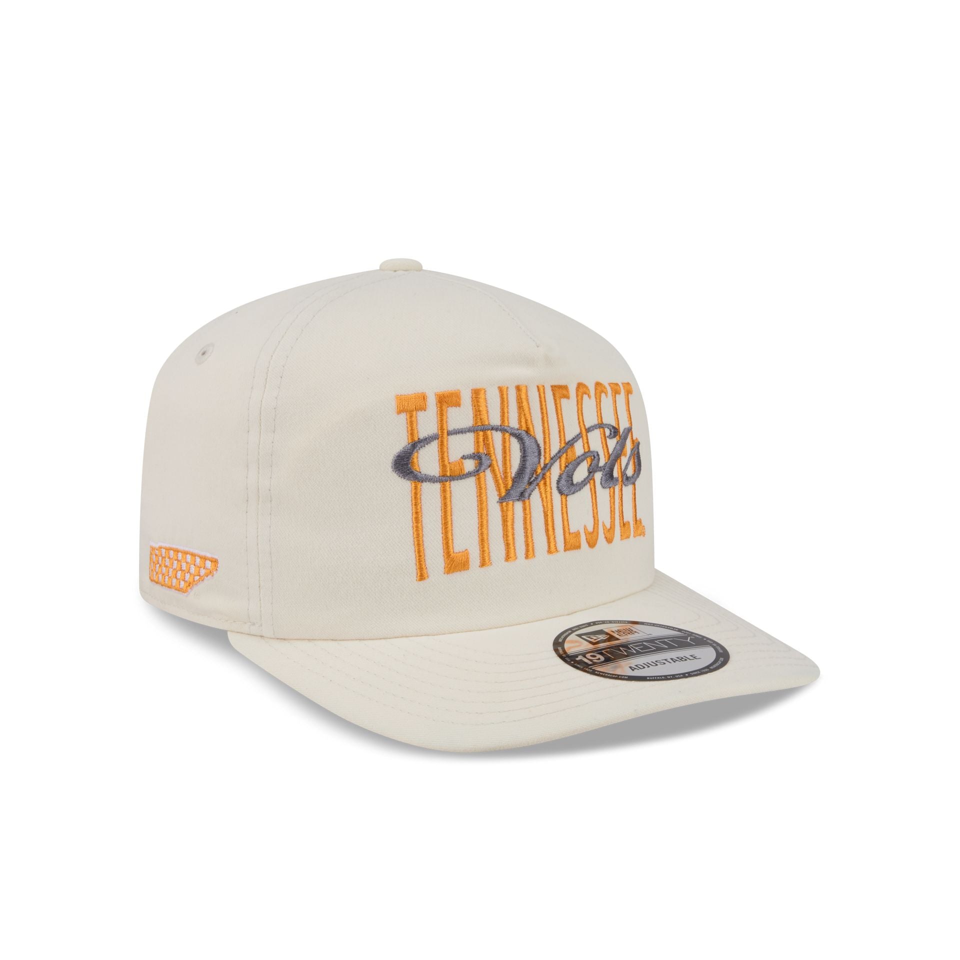 Tennessee Volunteers Collegiate Script Ivory 19TWENTY Snapback Hat ...
