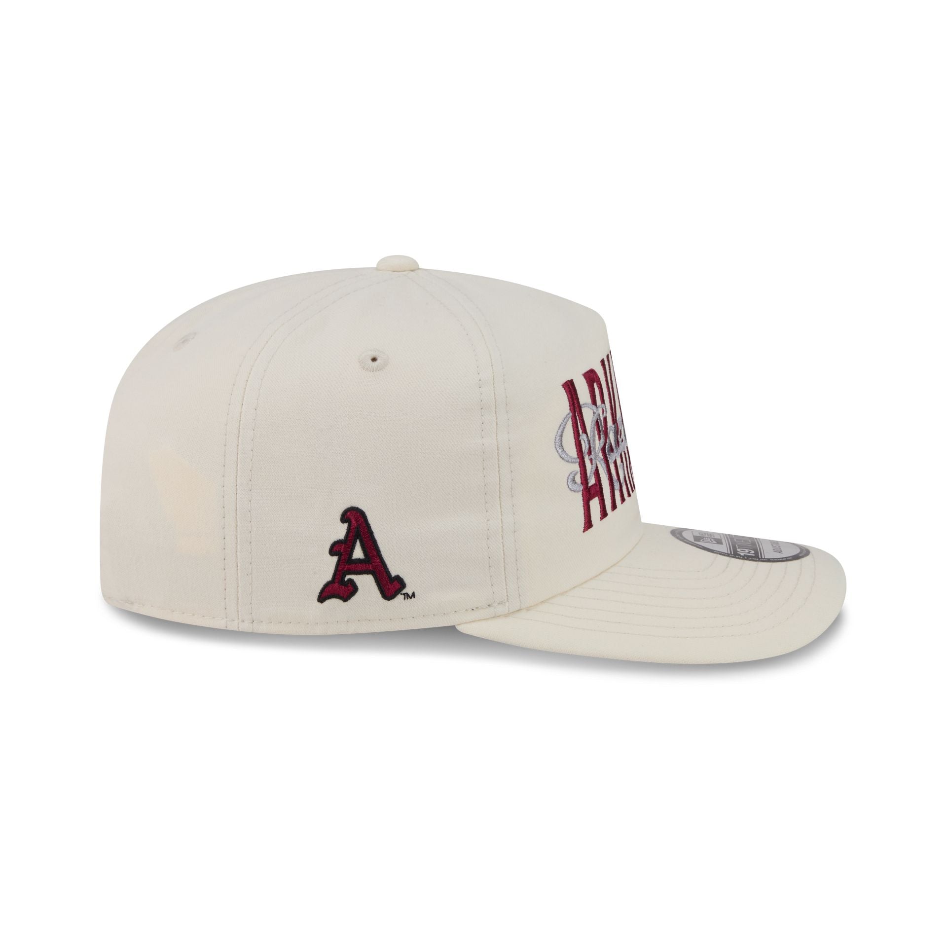 Arkansas Razorbacks Collegiate Script Ivory 19TWENTY Snapback Hat