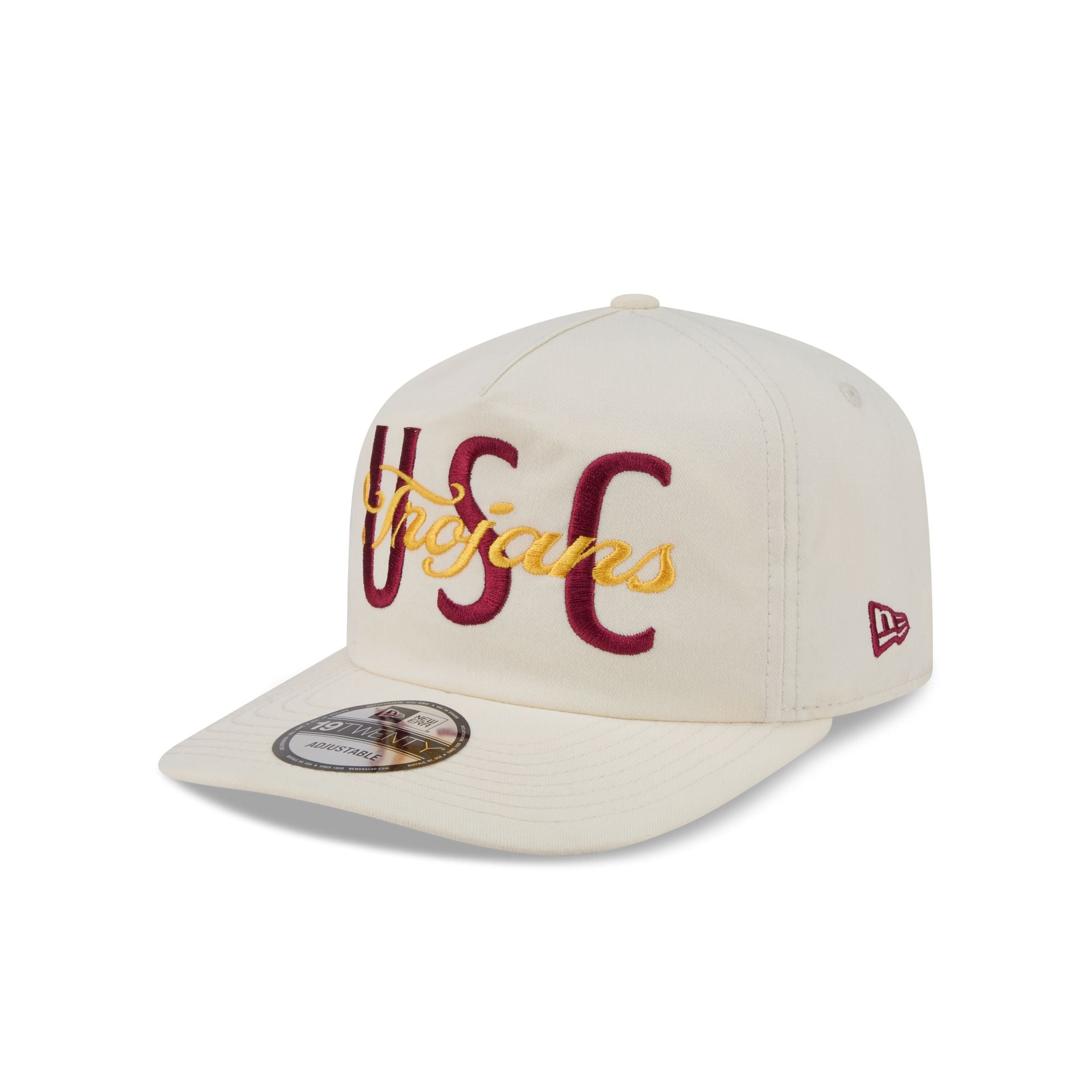 USC Trojans Collegiate Script Ivory 19TWENTY Snapback Hat
