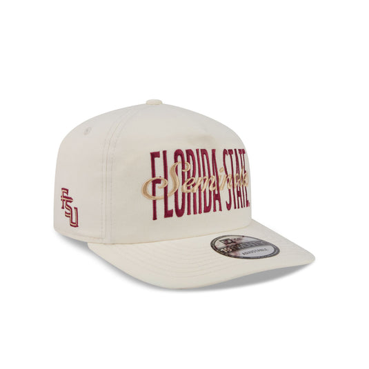 Florida State Seminoles Collegiate Script Ivory 19TWENTY Snapback Hat - New Era Cap