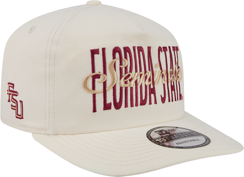 Florida State Seminoles Collegiate Script Ivory 19TWENTY Snapback Hat