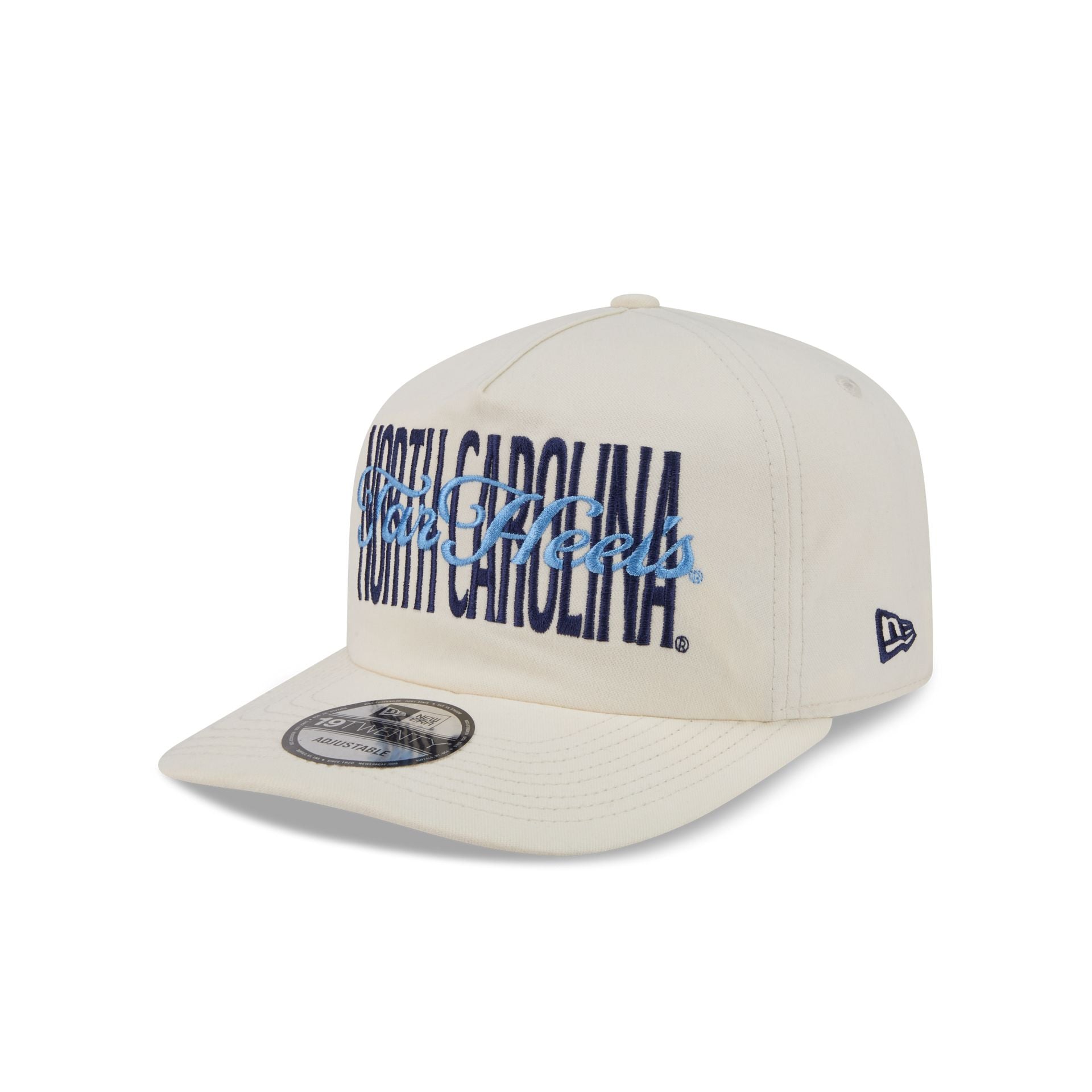 North Carolina Tar Heels Collegiate Script Ivory 19TWENTY Snapback Hat