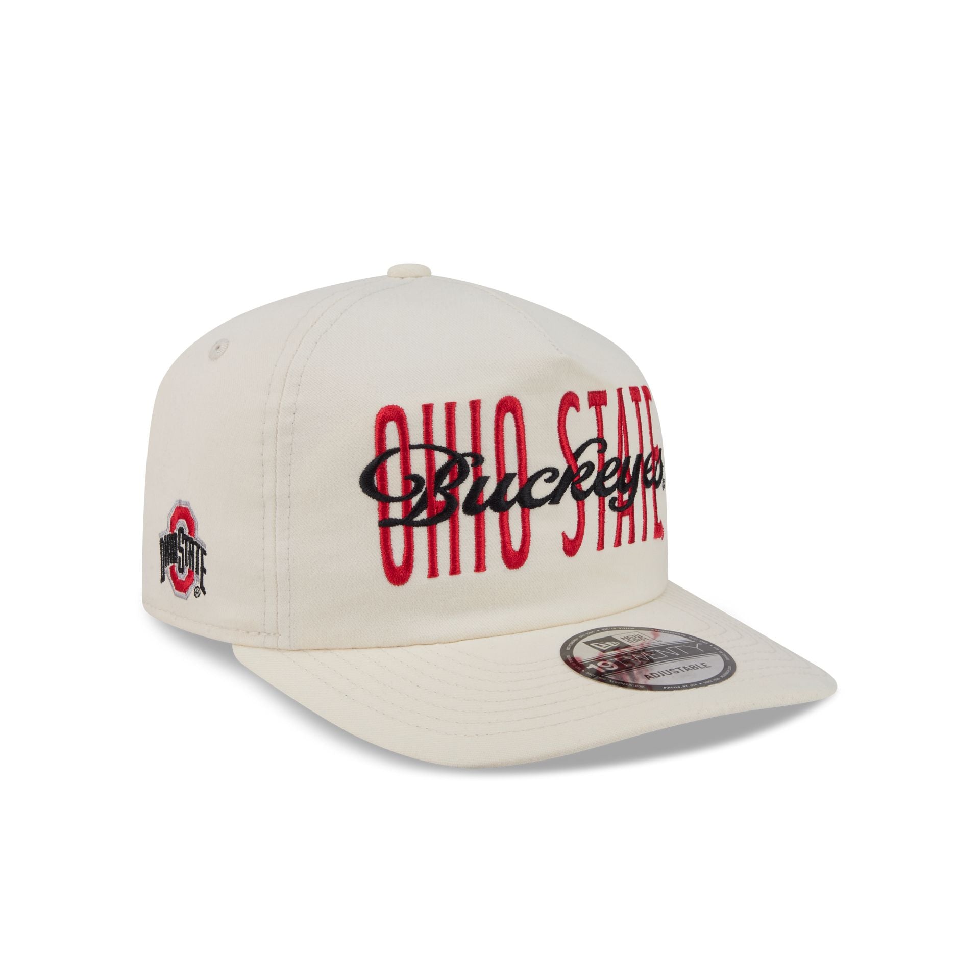 Ohio State Buckeyes Collegiate Script Ivory 19TWENTY Snapback Hat