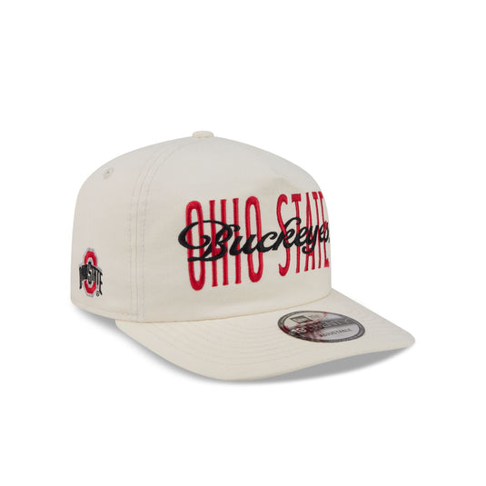 Ohio State Buckeyes Collegiate Script Ivory 19TWENTY Snapback Hat - New Era Cap