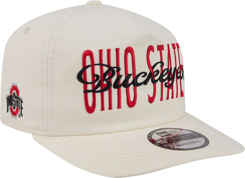 Ohio State Buckeyes Collegiate Script Ivory 19TWENTY Snapback Hat